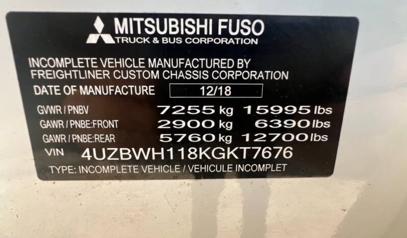 
								2019 Mitsubishi fuso se160 crew cab dump truck full									