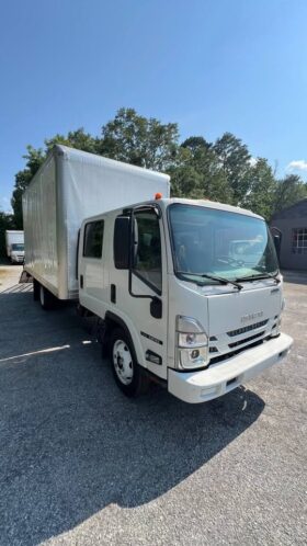 2024 Isuzu 16 ft crew cab landscaper box truck