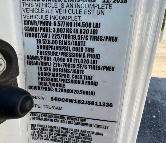 
								2018 Isuzu npr hd 12ft metal scrap dump truck full									