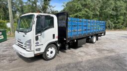
										2017 Isuzu NRR 24ft flatbed stake body truck w/liftgate full									